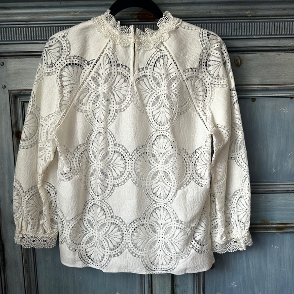 Sezane Bianca Blouse in Ecru Size 40 - Picture 11 of 12